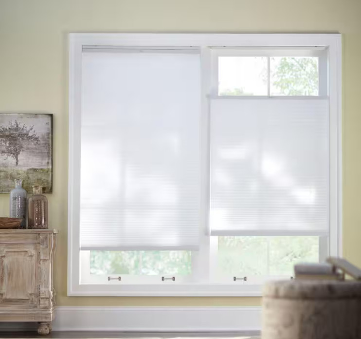Snow Drift Top Down Bottom up Cordless Light Filtering Cellular Shade 18″ W x 72