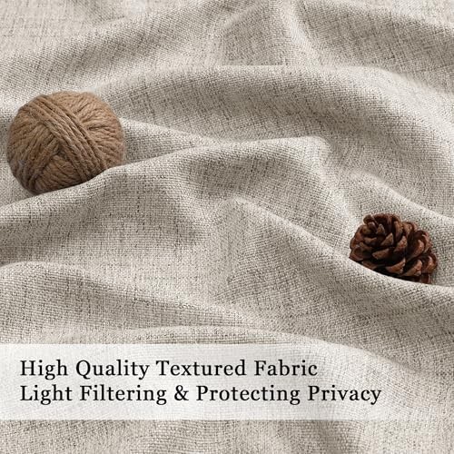 Valances for Windows 1 Pcs, Light Filtering 60″W x 14″L (Pack of 1) Linen