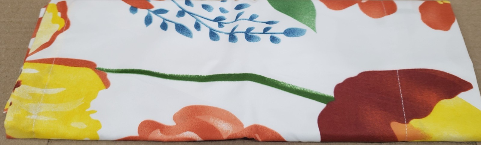 1 Fabric Printed Valance (16″x54″)(no tiers) FLOWERS & LEAVES,GARDEN DELIGHT, LK