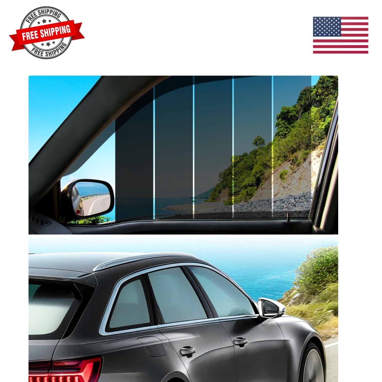15% VLT Ceramic Car Window Tint Film – 20in * 20ft Window Privacy Film, 99% B…