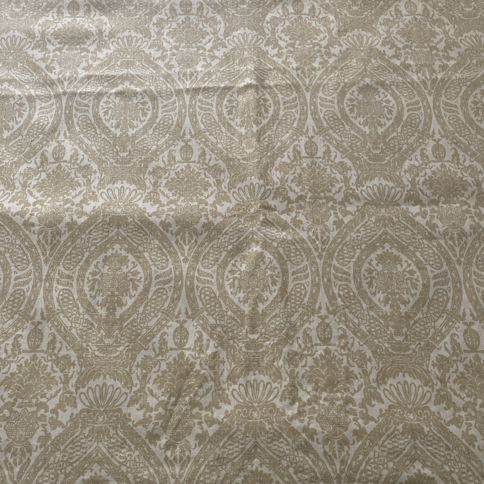 Single Panel Thick Blackout Curtain Green Toile Paisley 51 X 68 inches