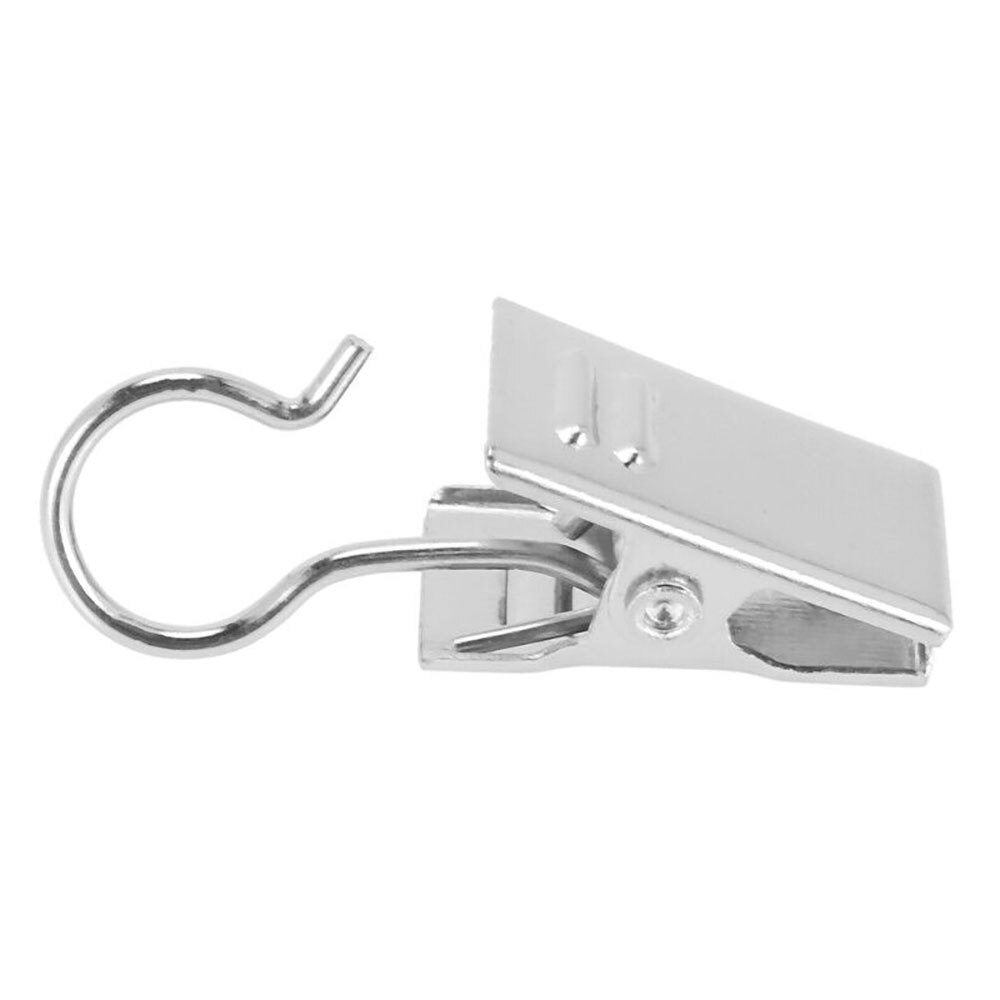 50pcs Stainless Steel Curtain Clips for Curtain Photos Home Decor with Hook USA