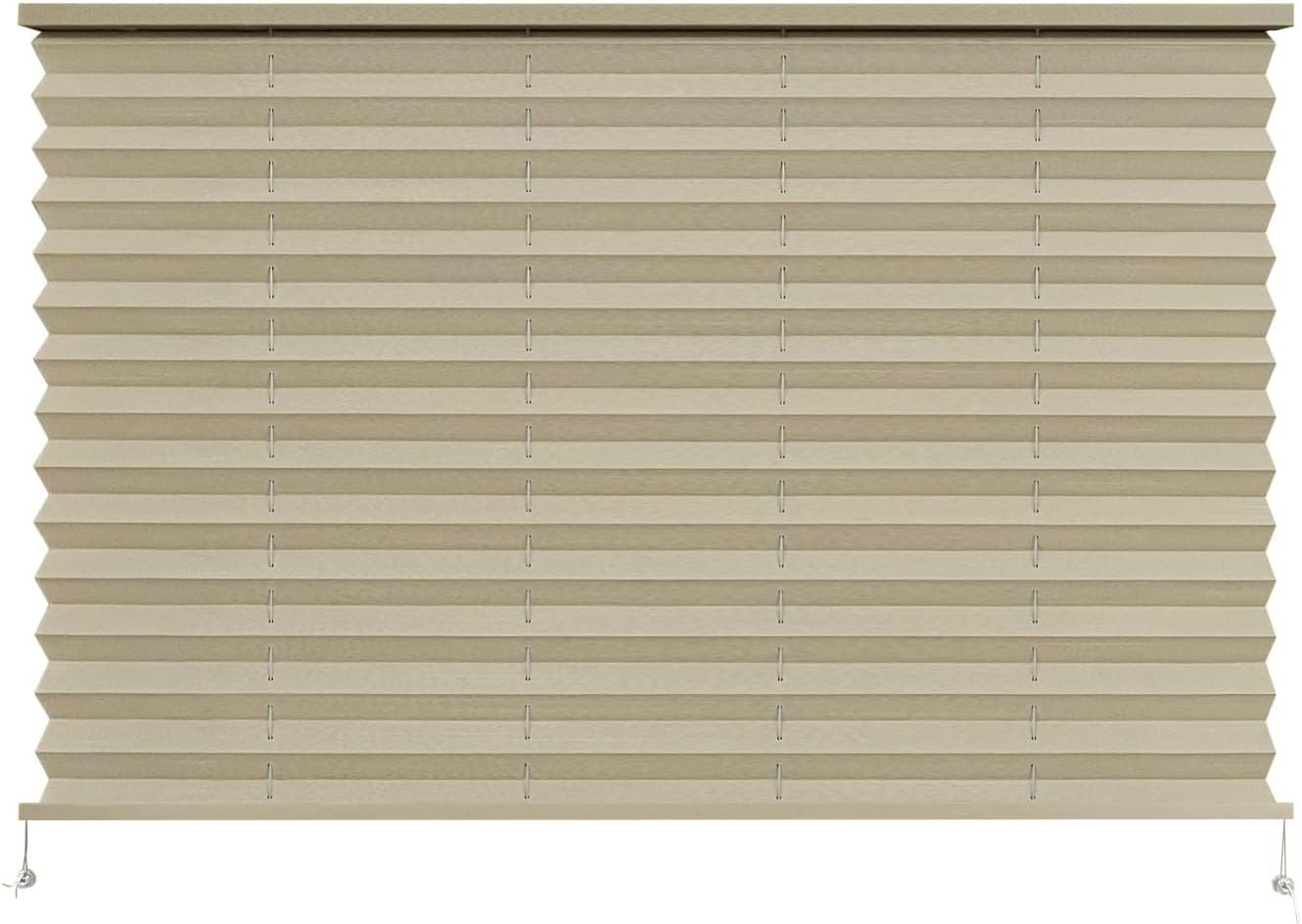 Dulepax RV Blinds,RV Pleated Shades,RV Blinds 38″W x 24″H, Cappuccino