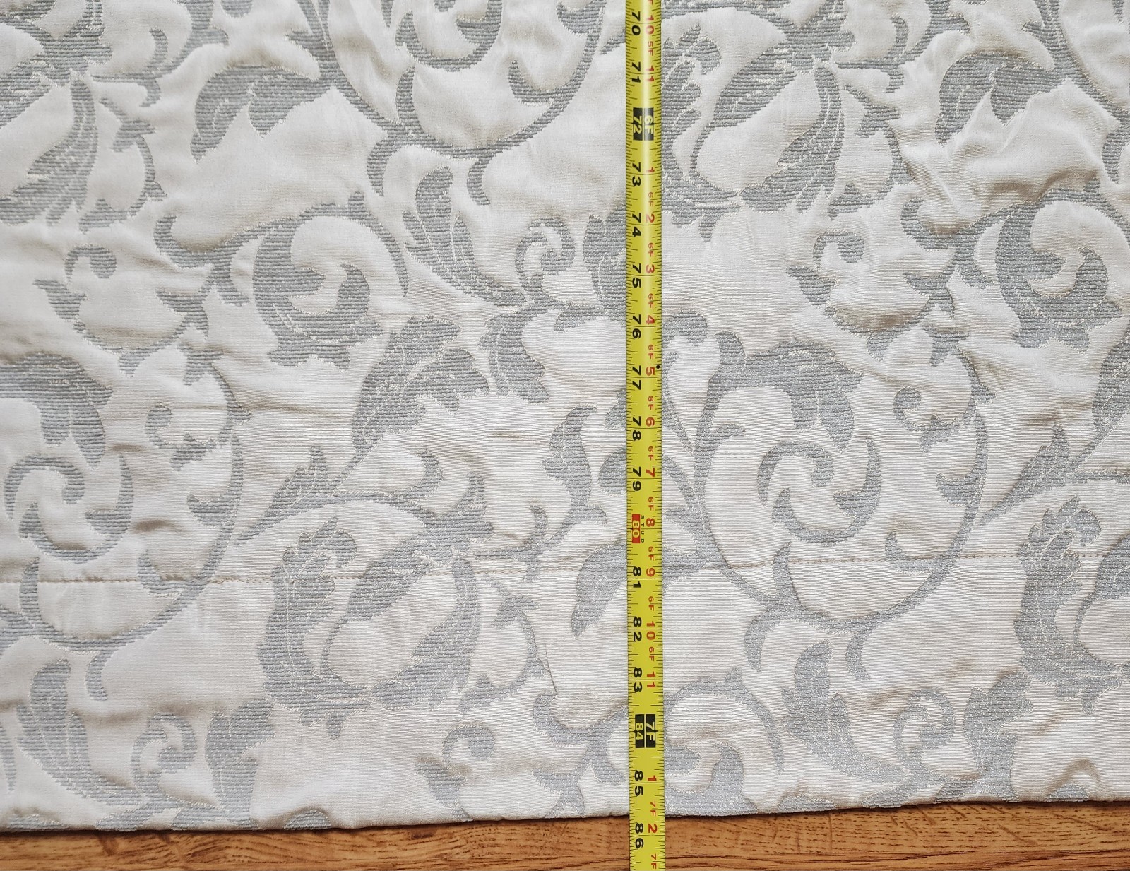 Set Croscill Classics Curtains Drapes 3 WaterFall Valances Damask 85″L