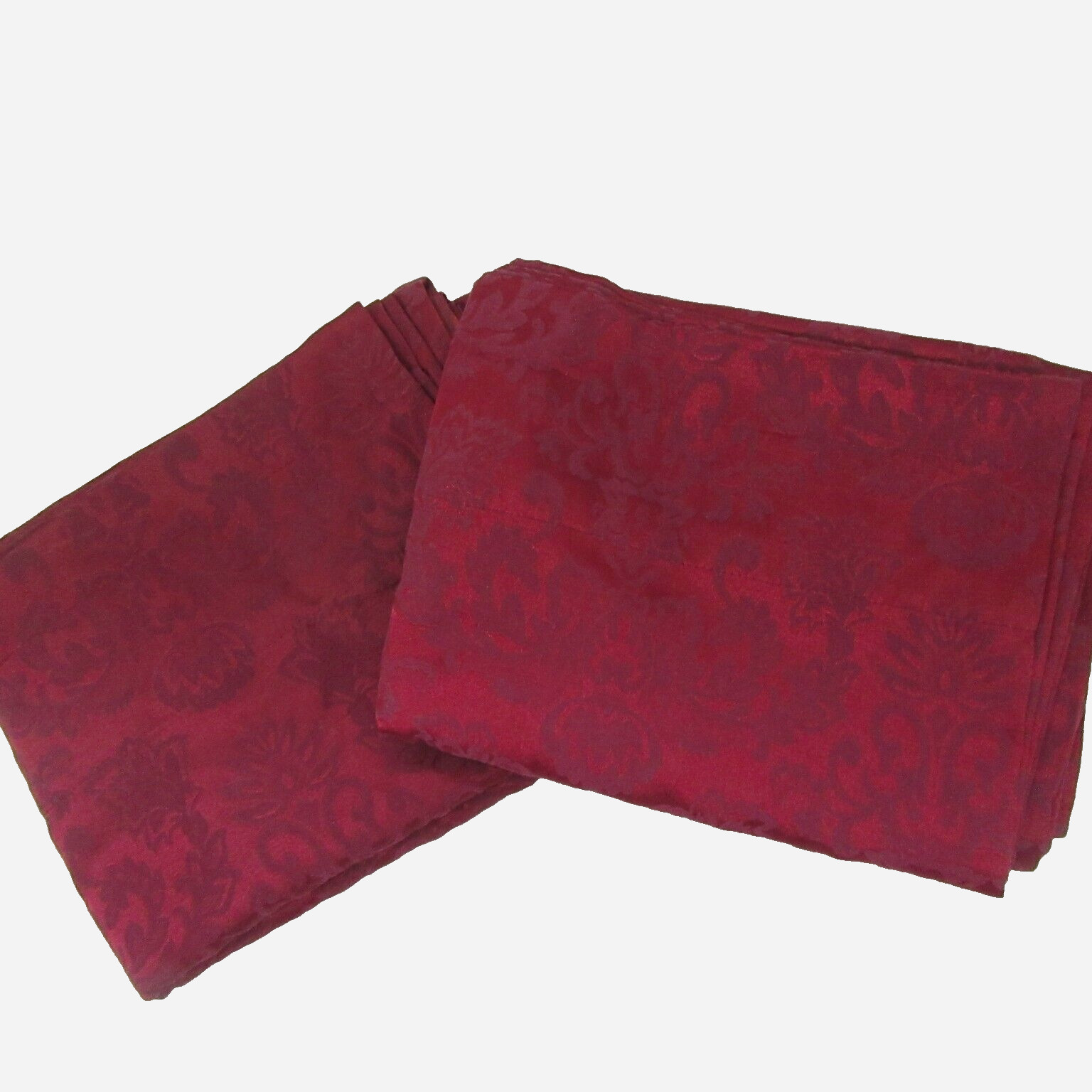 JCPenney Fantasy Jacquard Floral Wine 2pc 108 x 84 Drapery Panel Set