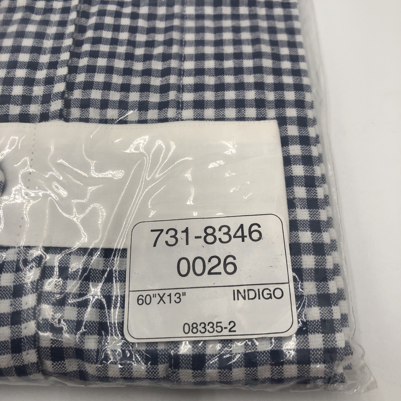 Park B Smith Blue/White Cafe Window Valance 60”x 13”