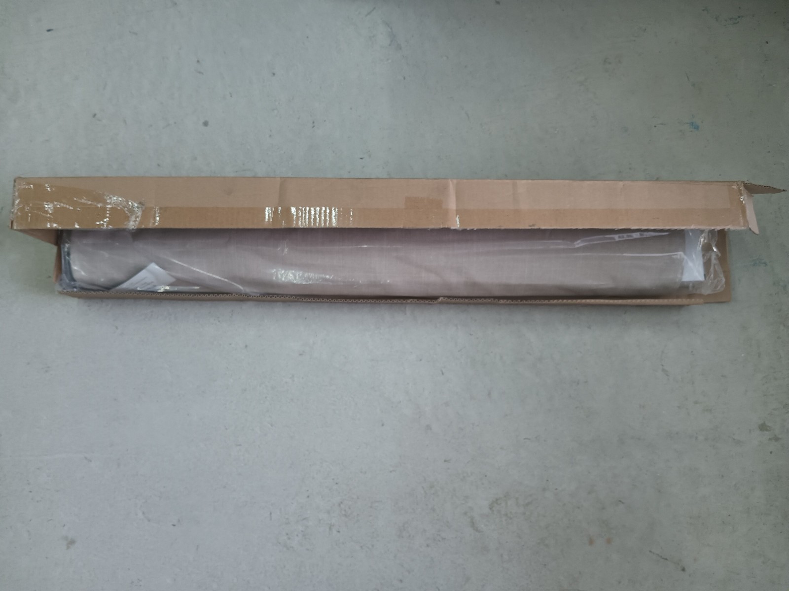 Ivory Cordless Light Filtering Fabric Roman Shade- 33 in. W x in. L72