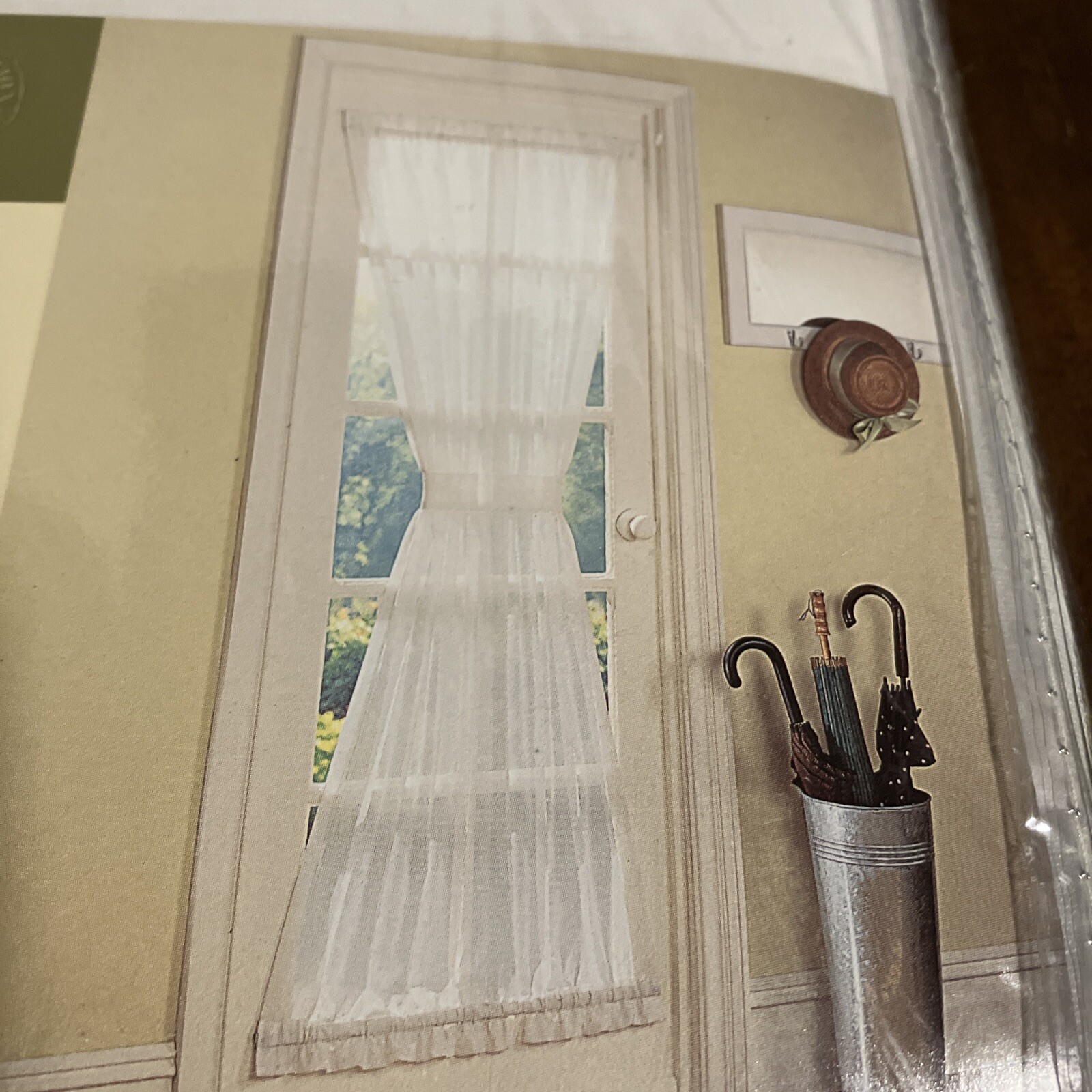 Mainstays Home One Door Panel White Theresa Window Treatment 41 in x 71 in
