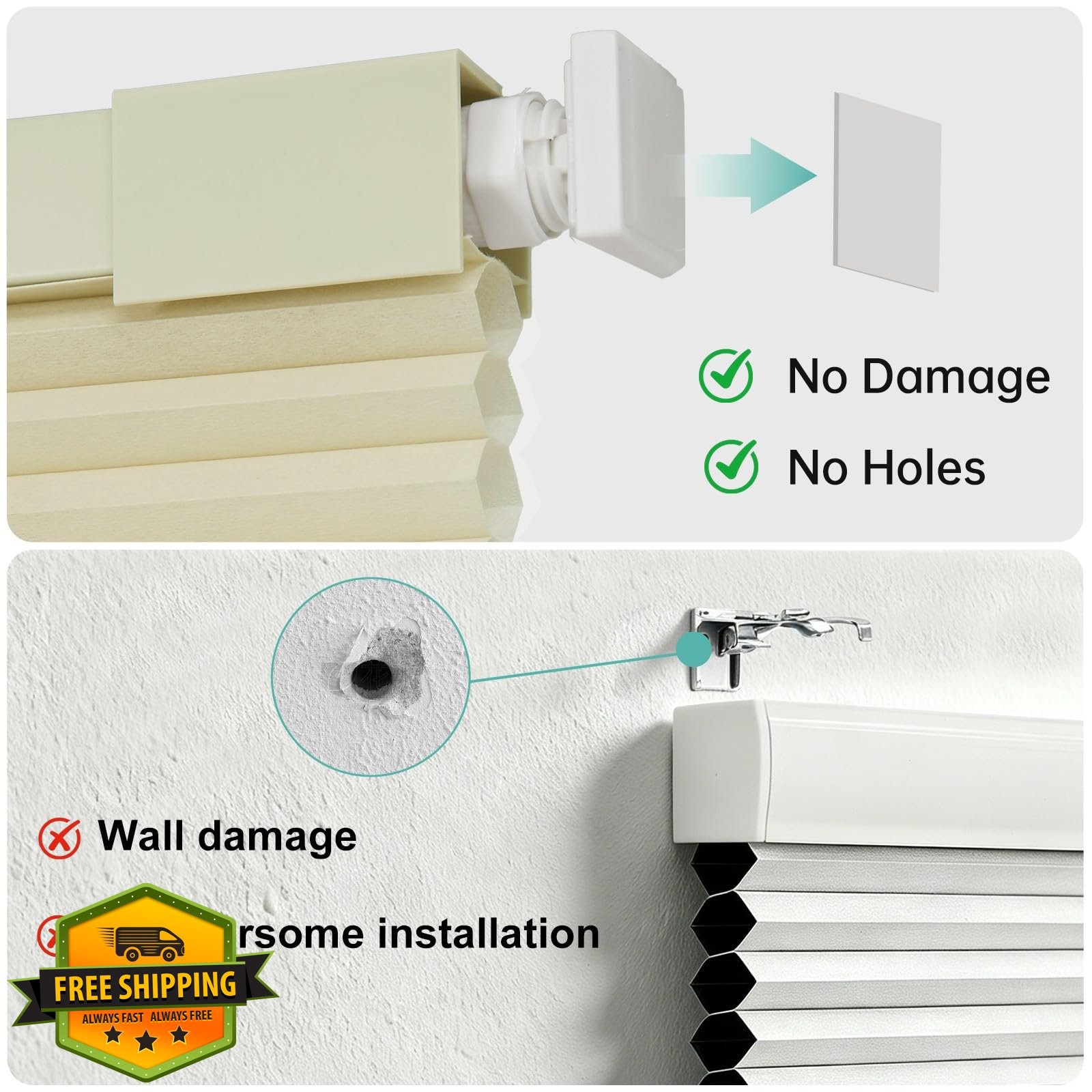 Changshade Beige 20.5″w x 64″h Cellular Shades