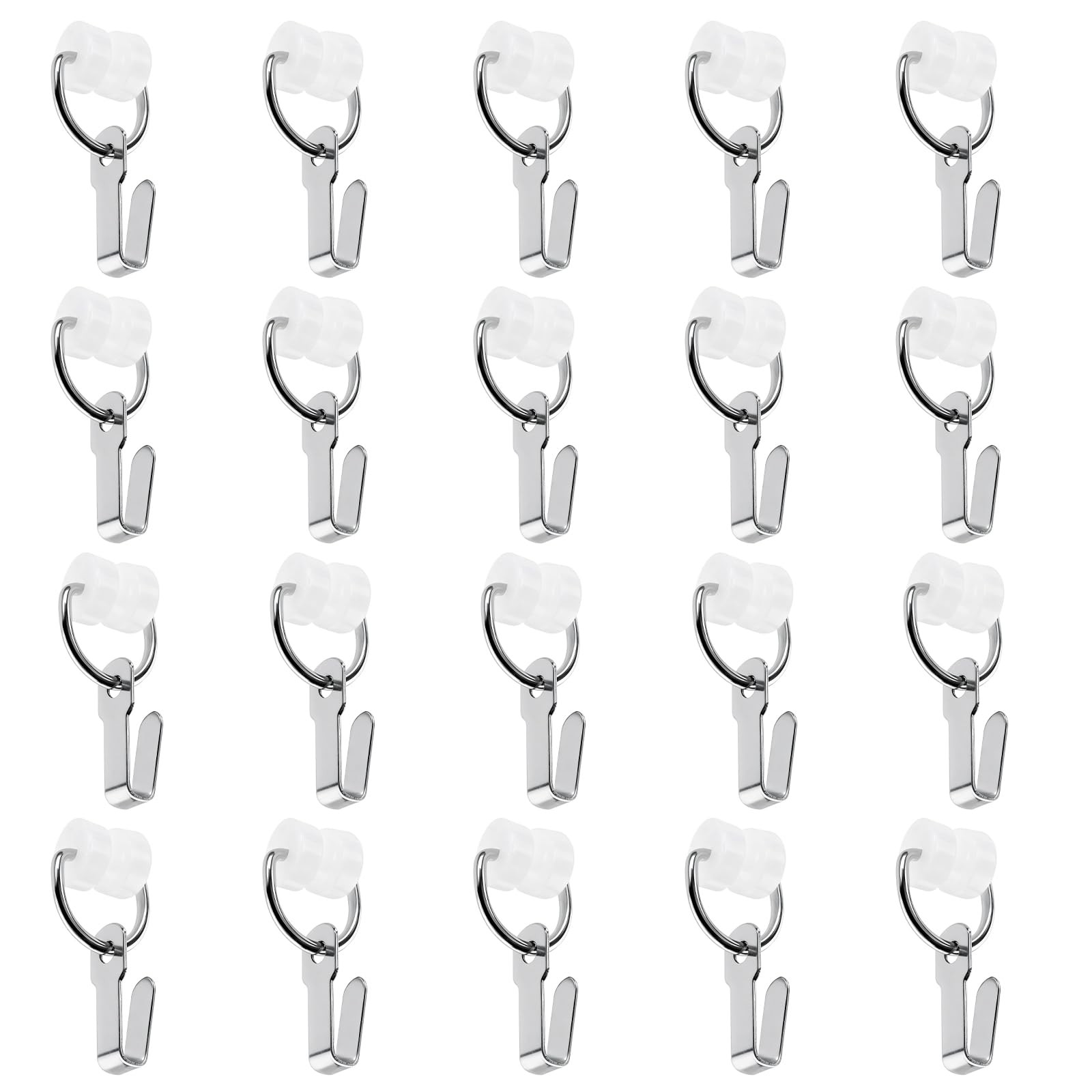 RV Curtain Carrier Hooks for RecPro, for I Beam Track Curtain Rod, Nylon Whee…