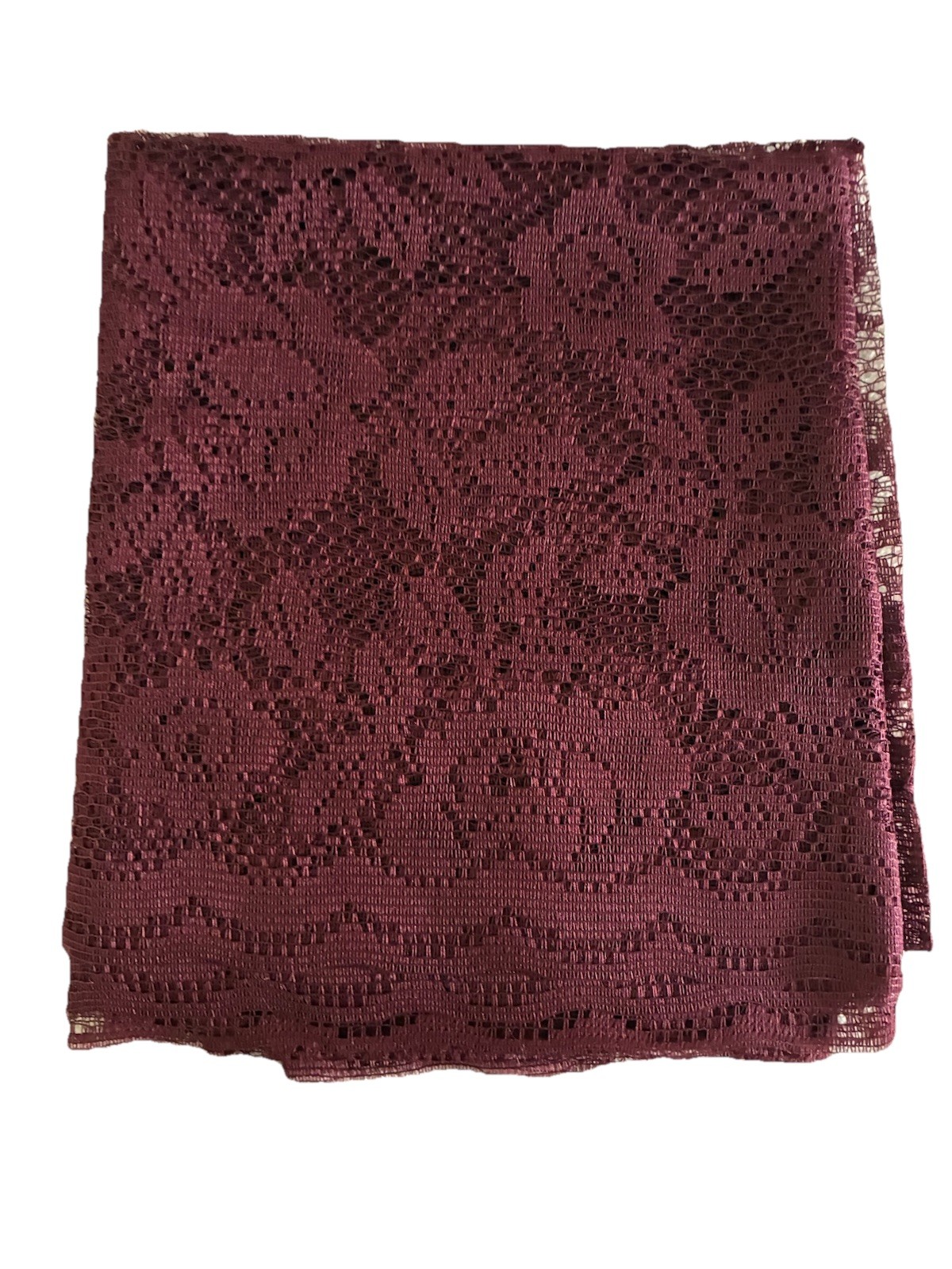 Vintage Martha Stewart Curtain With Valance Berry Climbing Rose Lace 80×63” NEW