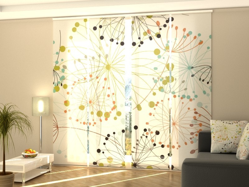 Sliding Panel Curtain Wellmira for Patio Door, any sizes – Tenderness Flowers