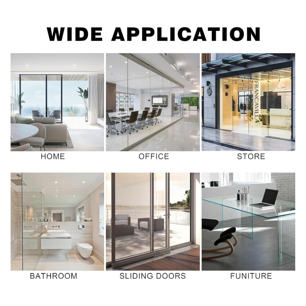 4/8Mil Security Window Film Clear Self-Adhesive Anti Shatter Glass UV Protection