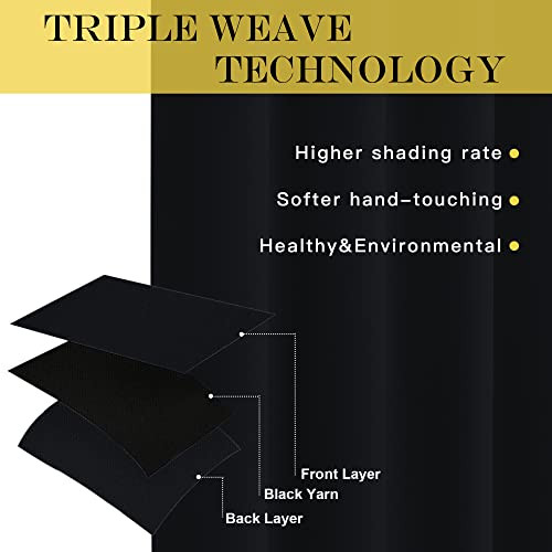 out Curtain 78 inches Long – Thermal Insulated 52″W x 78″L (Pack of 1) Black