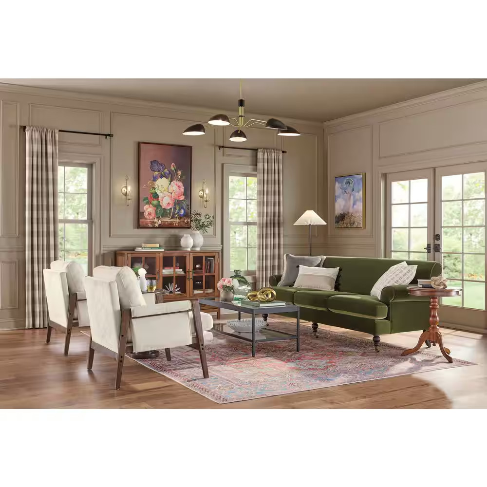 36 In. – 66 In. Adjustable Single Curtain Rod 3/4 In. Dia. in Matte Black with M
