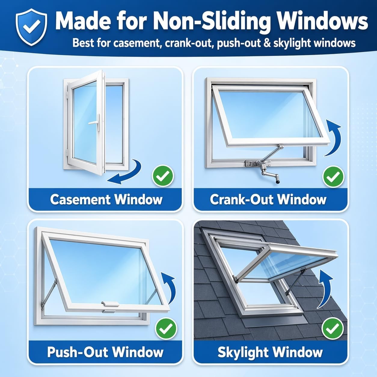 Water-Resistant Portable AC Seal Kit for Casement Windows – 118″ No-Drill Design