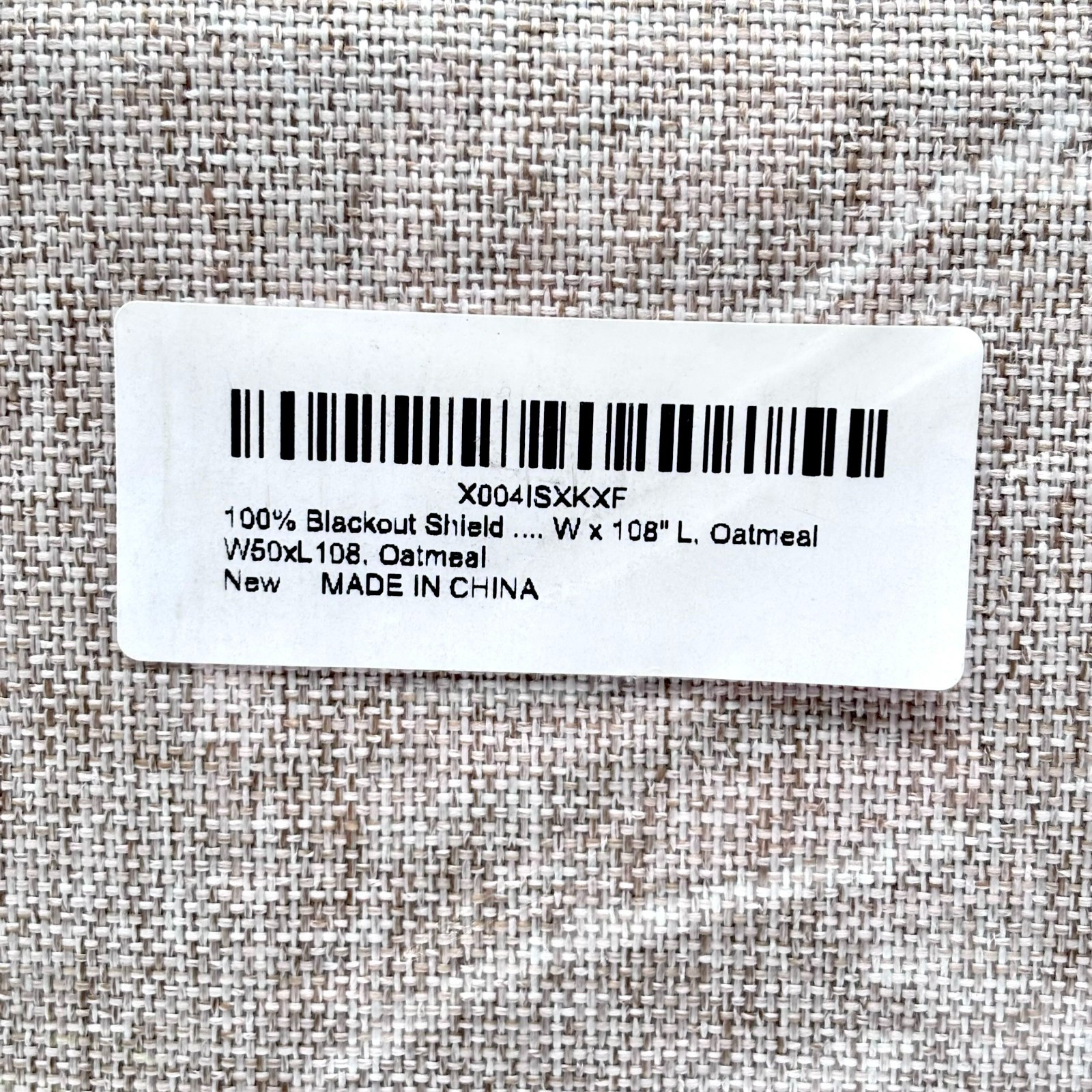NEW Multifunctional 100% Blackout Shield Curtain Panels W50″ x L108″ – Oatmeal