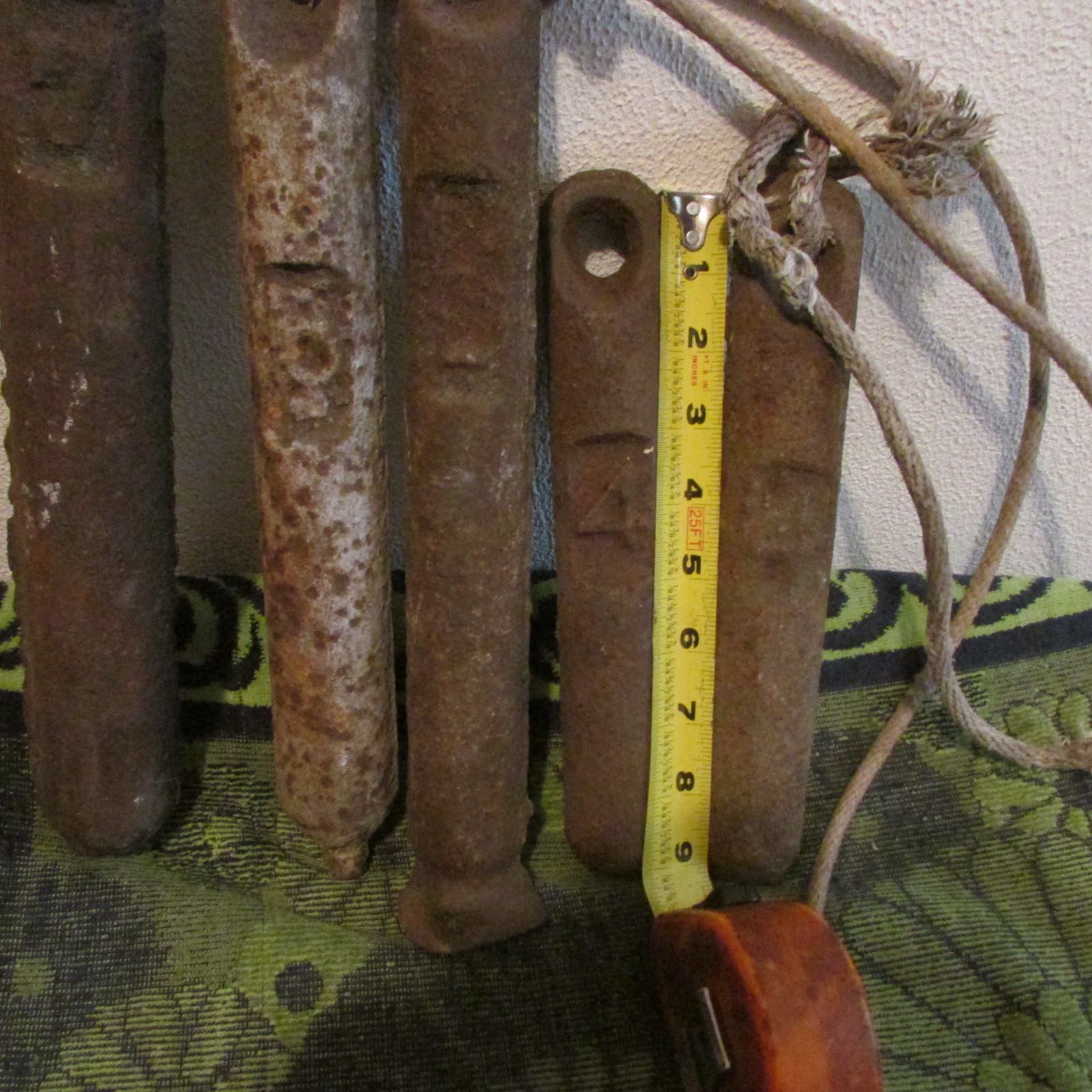 YOUR CHOICE: 100+ YEARS OLD CAST IRON WINDOW WEIGHTS. HOME DECOR, ANCHOR,