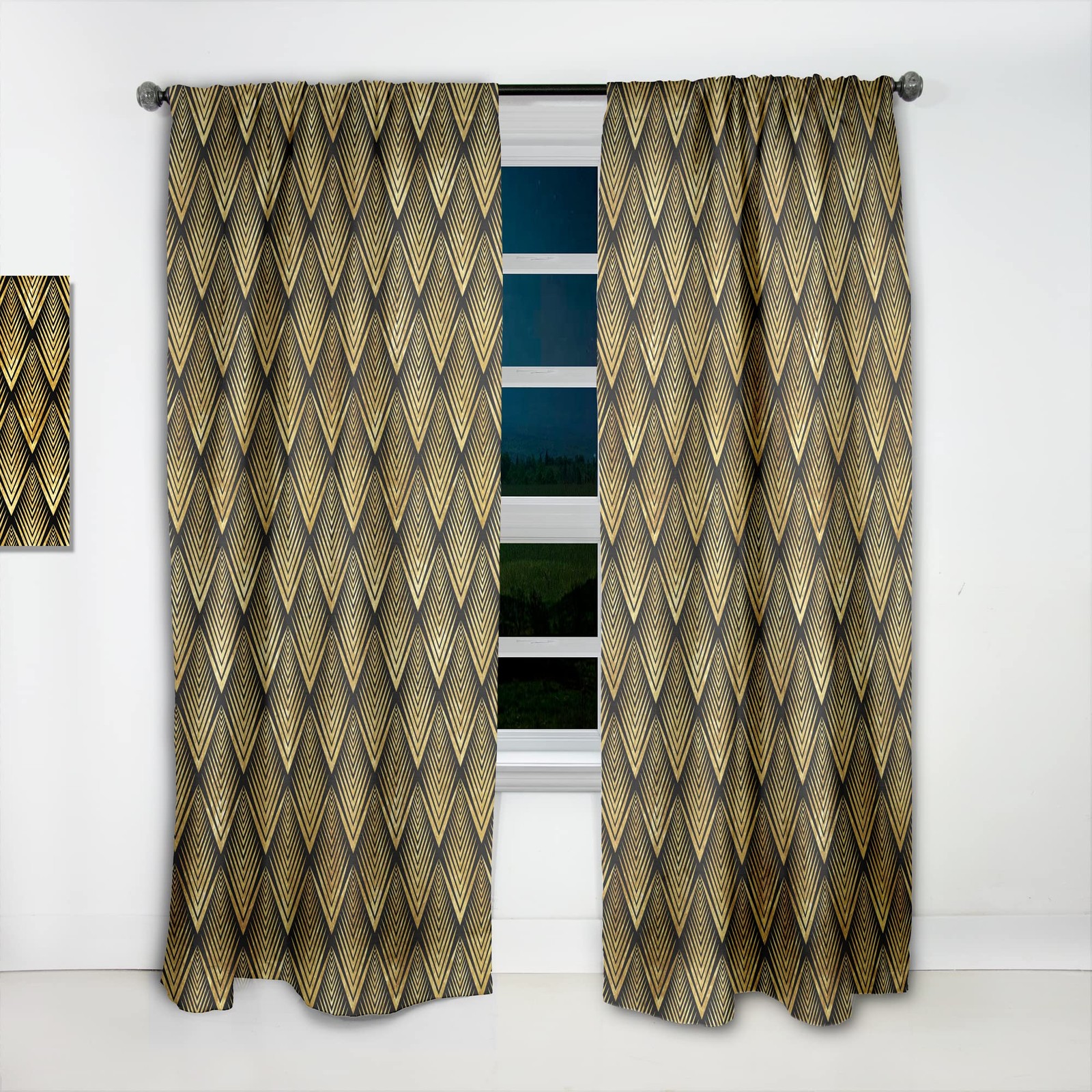 Designq Curtains Art Deco Seal Pattern Curtains For Bedroom Curtains For Living