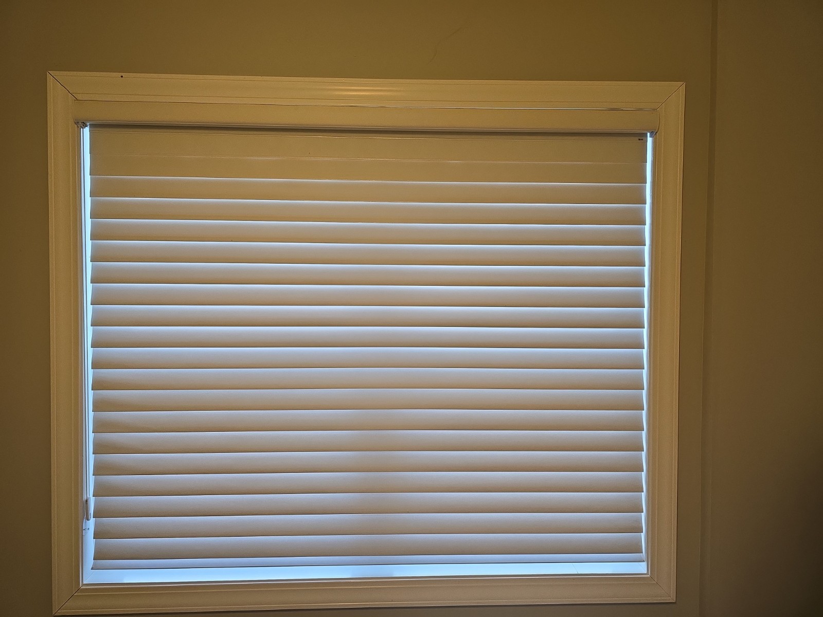 Satin Sheer Shading Blinds – Arctic Ice Color — Pair/ 2 Blinds