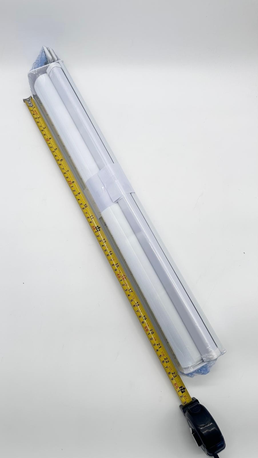 FEBORY Cordless Zebra Roller Shades 23″W x 72″H White