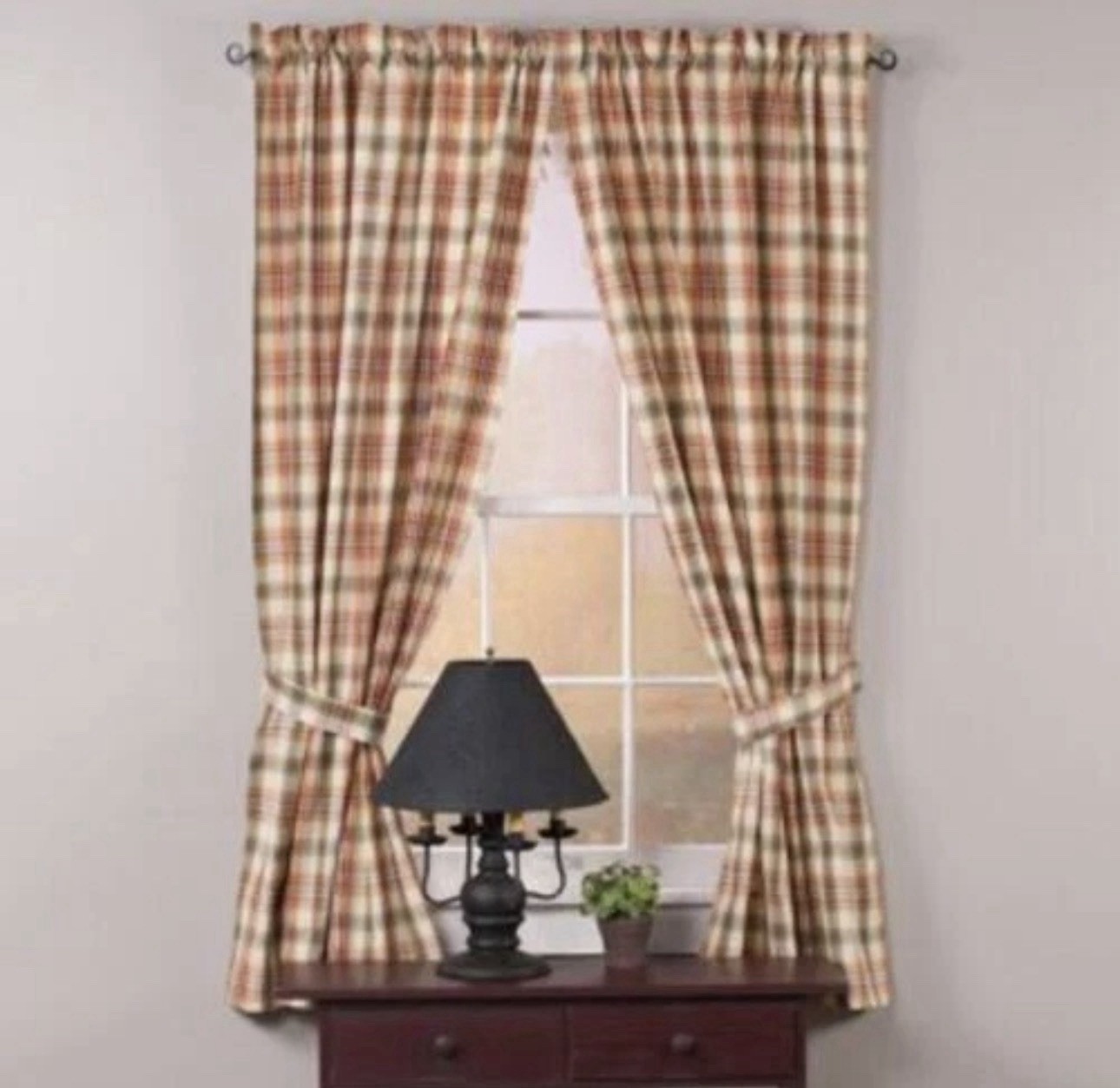 Park Designs NWT Lemon Pepper Panels – Unlined 72×63