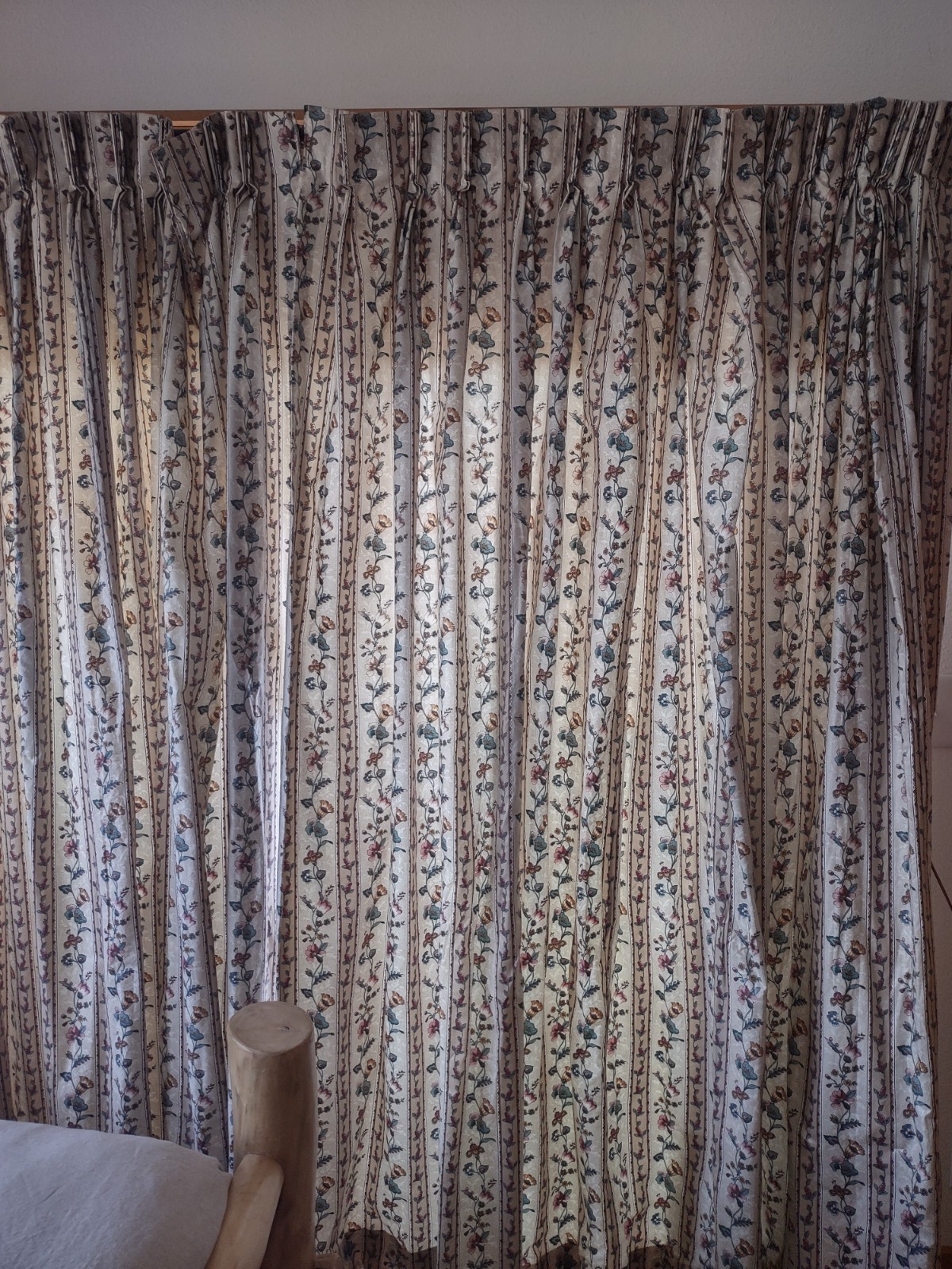 $949 Custom Design 100%-Cotton Drapes Curtains Darkening 84″ X 105″ 2-Panels !