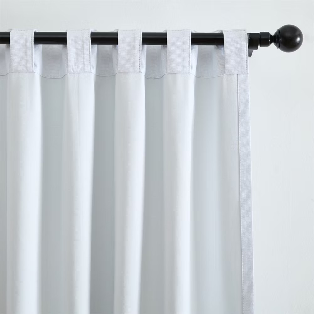 Solace Max-Blackout Solid Texture Window Curtain Panel – 52″ x 95″ –