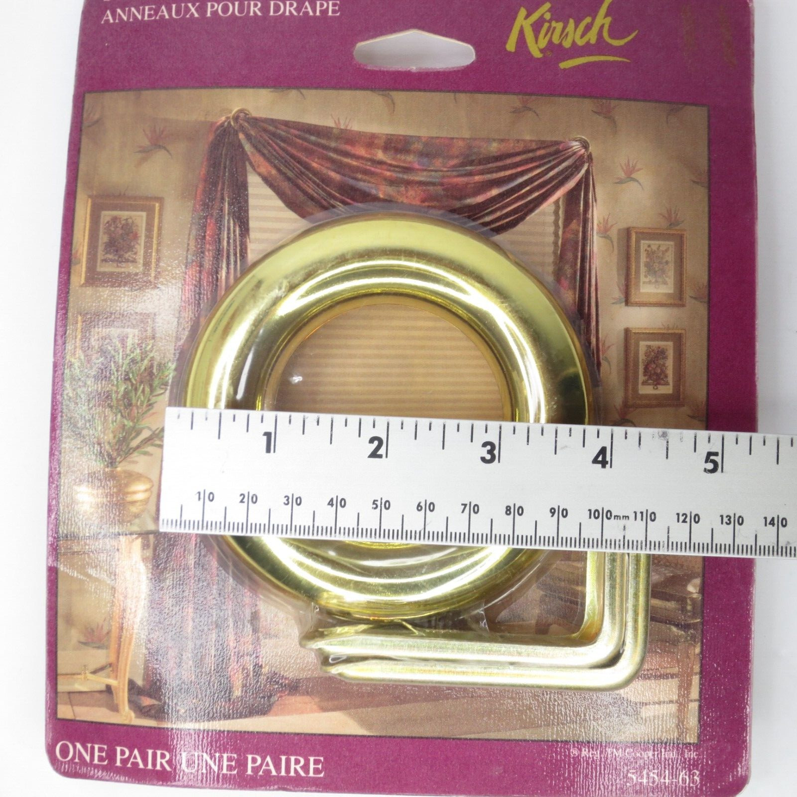 Kirsch Scarf Rings Brass/Gold One Pair 5454-63