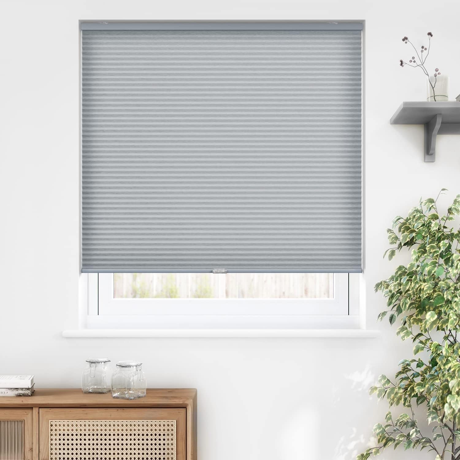 LazBlinds Cordless Cellular Shades, Light Filtering Honeycomb Shades for Home,