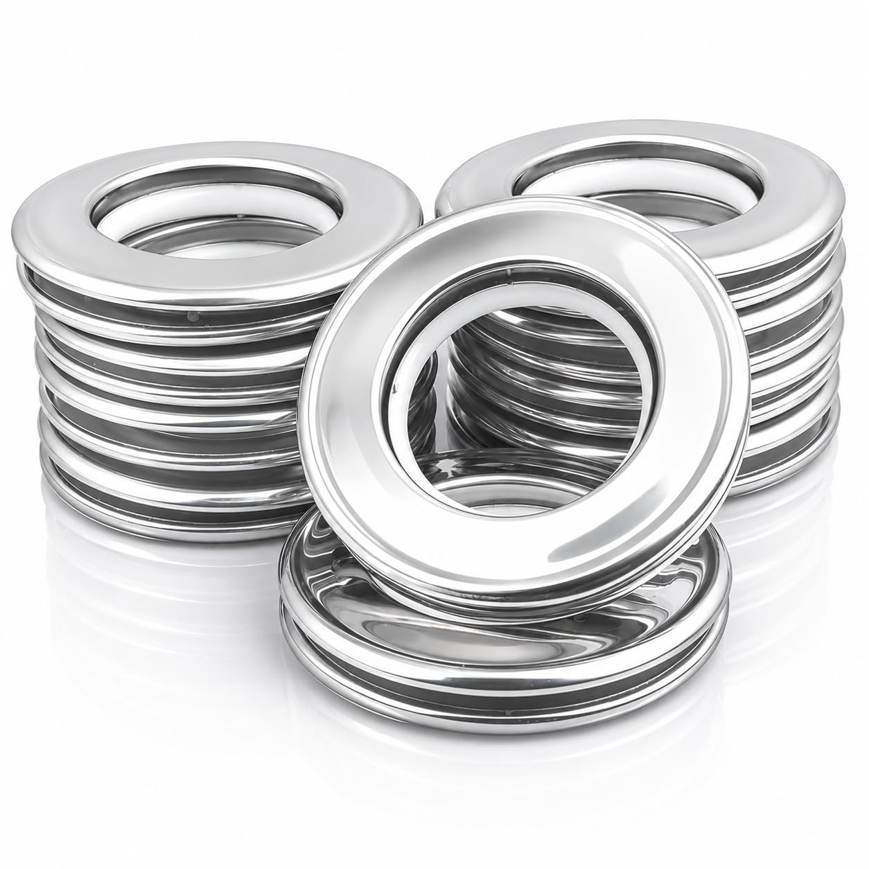 Curtain Grommets Surface Stainless Steel 10 Pack Metal Curtain Eyelet 1.65“ (1-9