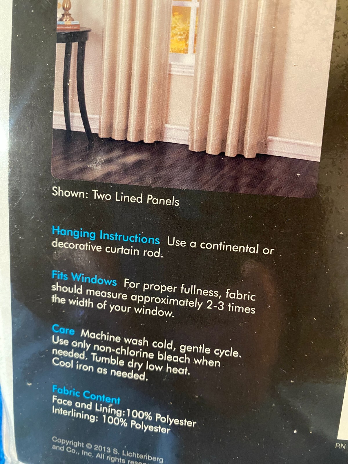 Smart Style Energy Save Blackout Curtain 1 Lined Panel 84 Inches Color Off White