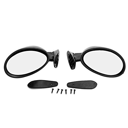 Universal Vintage Car Side Door Rearview Mirror,, ABS and Glass, Retro, 2 Pack