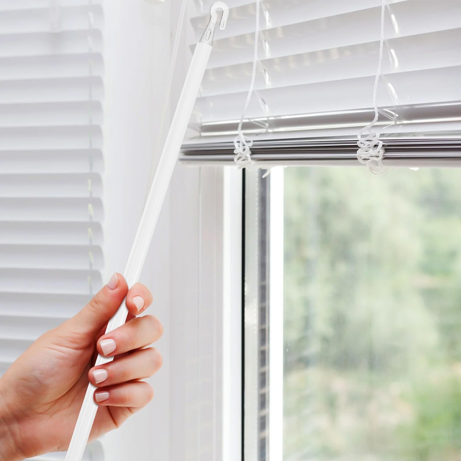 Blind Wand 2 Pcs Window Blinds Rods with Hook Detachable Blind Wands Vertical…