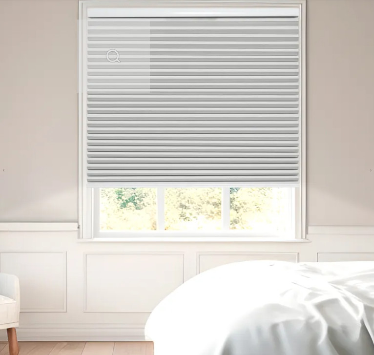 METechs 1.5″ Blackout White Cellular Blinds Anti-Thermal Bottom Up Shades