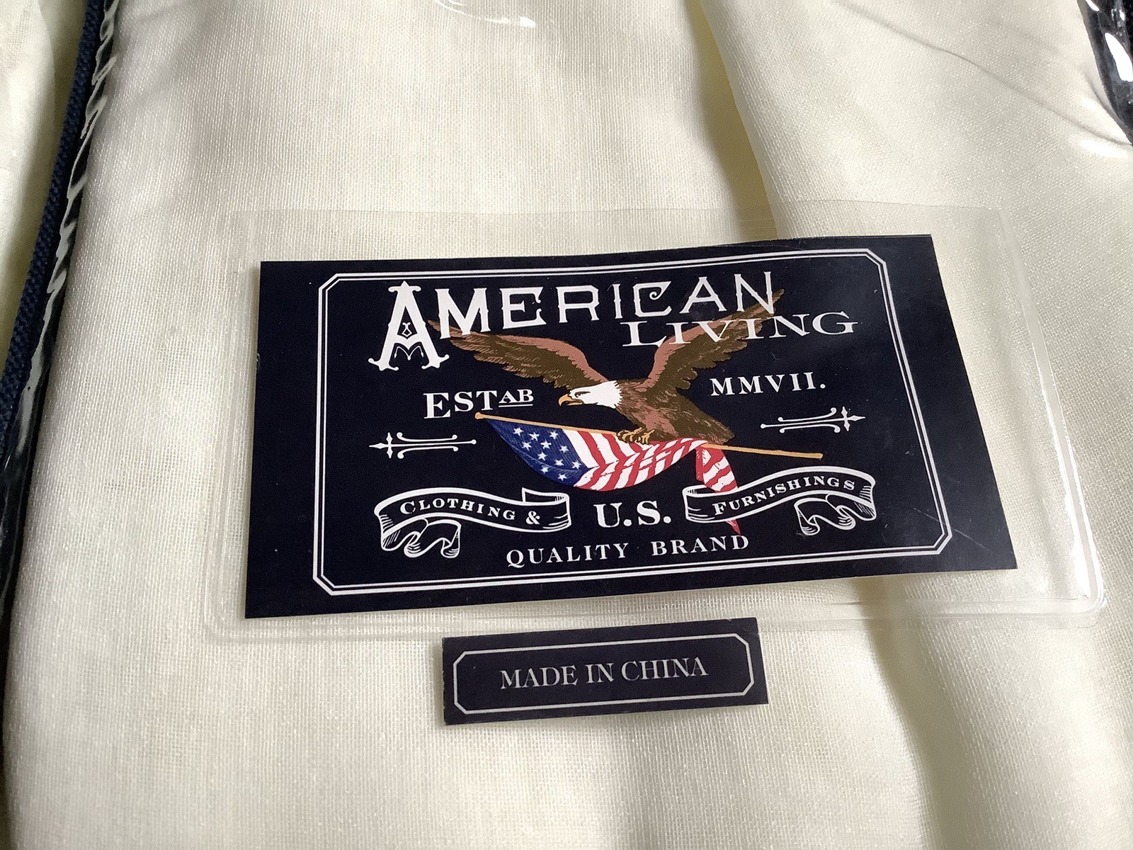 American Living Ralph Lauren Set Of 2 Rectangular Scarf Valance Sheer Ivory