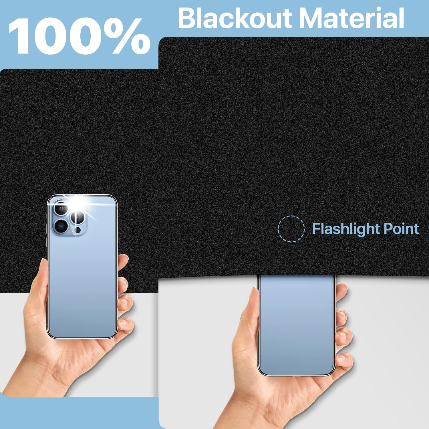 Blackout Window Film Aquarium Background 17.5 x 78.7 Inch Black