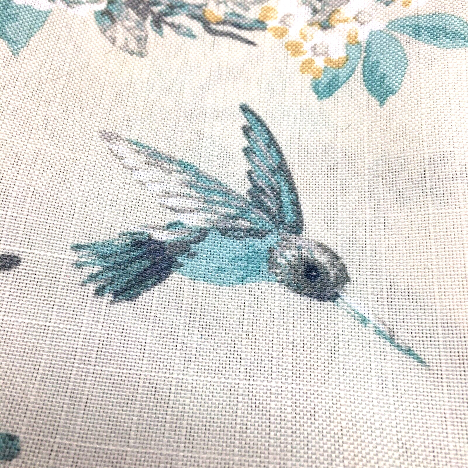 Laura Ashley Belvedere Peacock 2 Window Curtain Panel Set Blue Turquoise 38×96