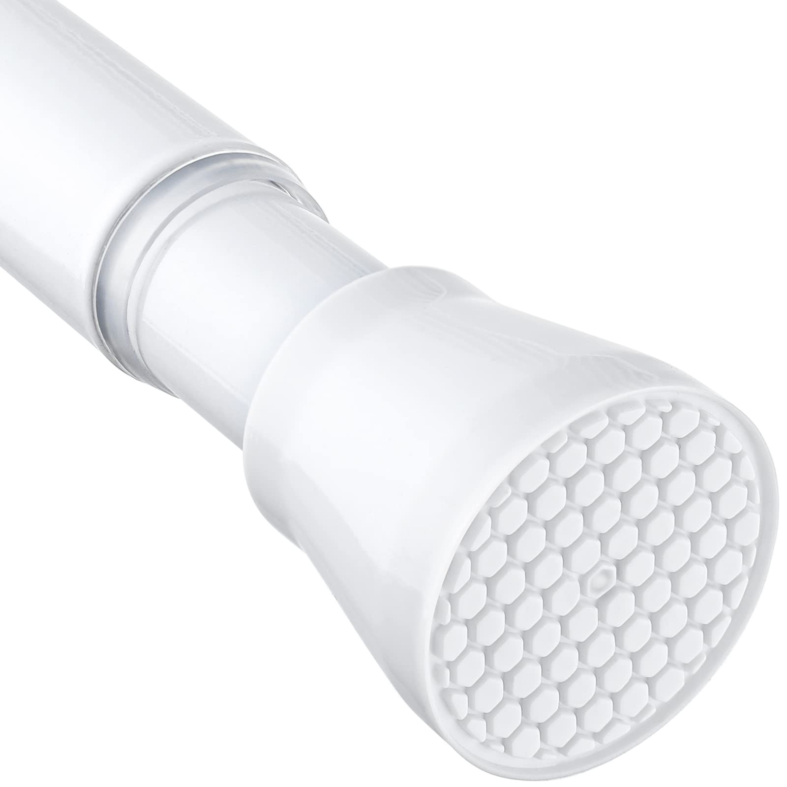 White Tension Curtain Rod for Windows 28 to 48 inch, 28-48 inches, White-1P