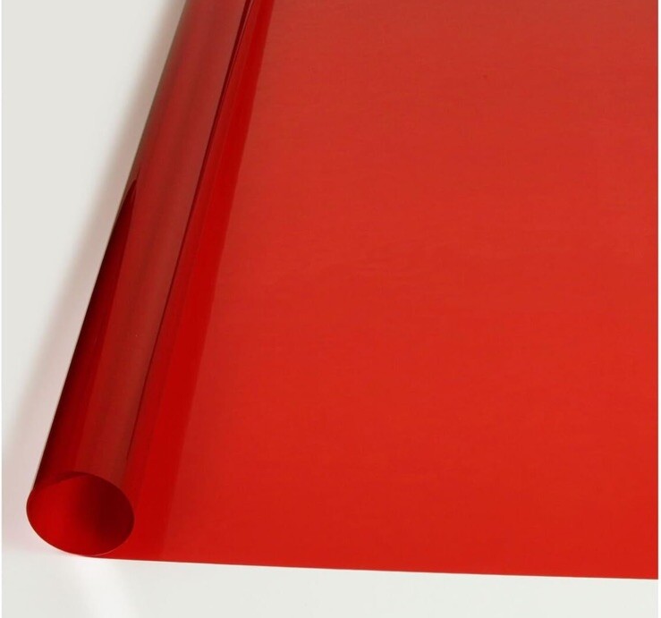 BDF Card Window Film Transparent Color Red (36″ X 7ft)