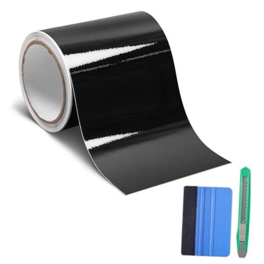 Gloss Black 5inx30ft Vinyl Film Tapes Kit for Cars – Blackout Vinyl Wrap