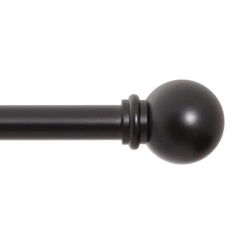 10-Pack Kenney Chelsea Ball End Window Curtain Rod 48-86″ Black NEW FREE SHIPPI