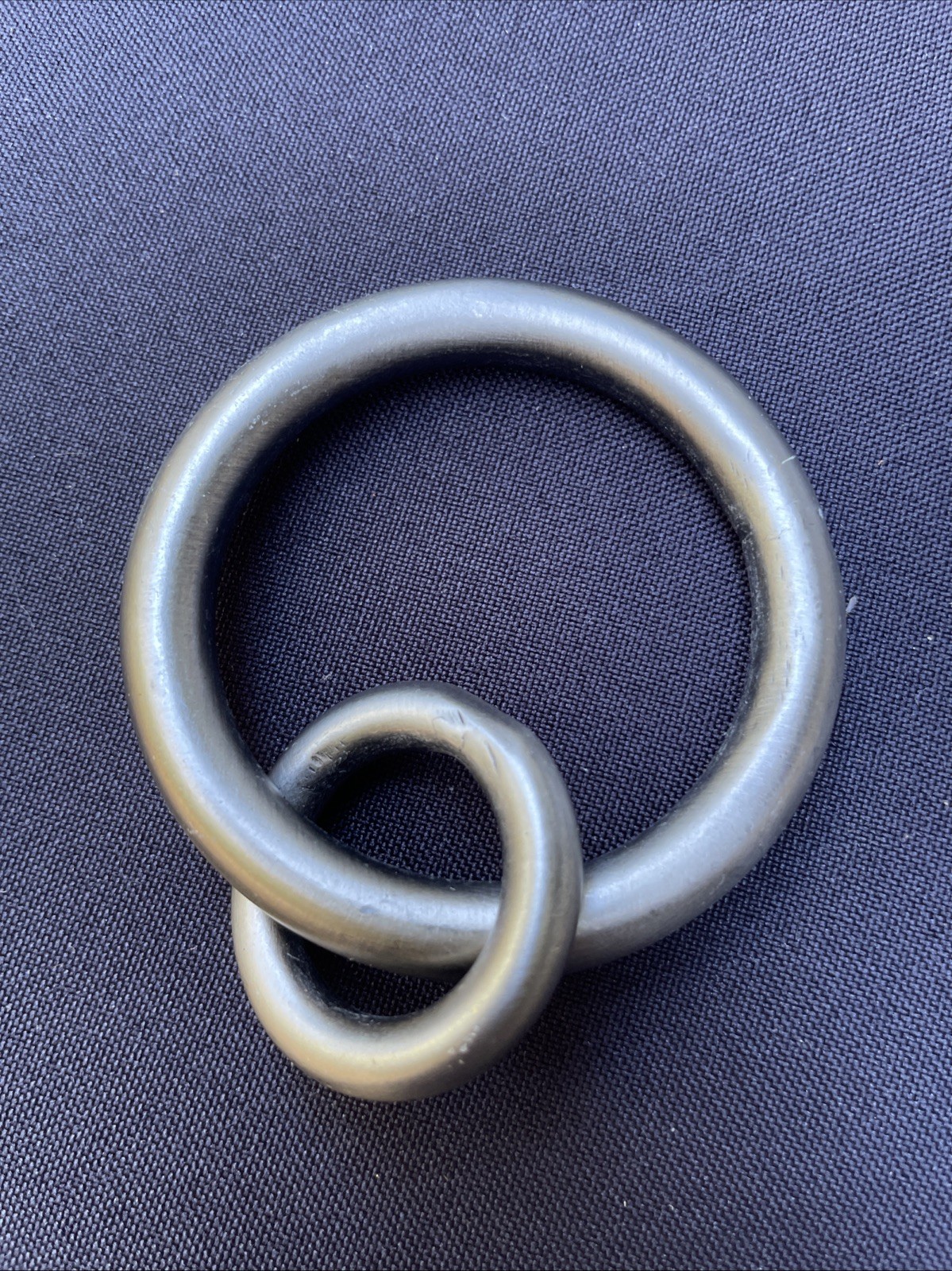 43 Pcs Silver Steel Double Round Curtain Rings 1.75” ID, 2.5” OD Heavy, Thick