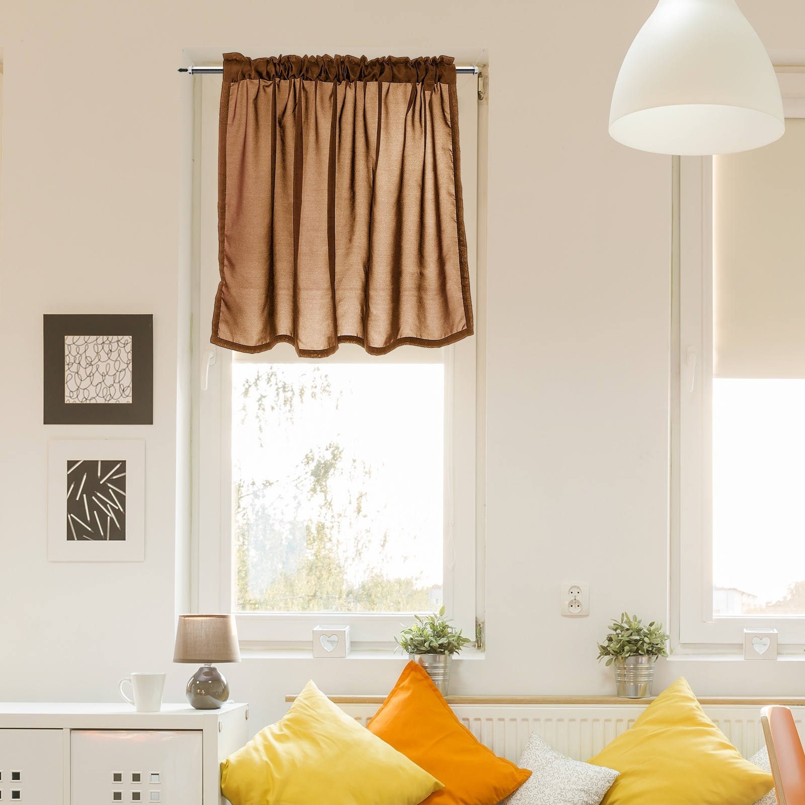 1 Panel Cabinet Curtain, Caramel, 27.5″ W x 39″ l
