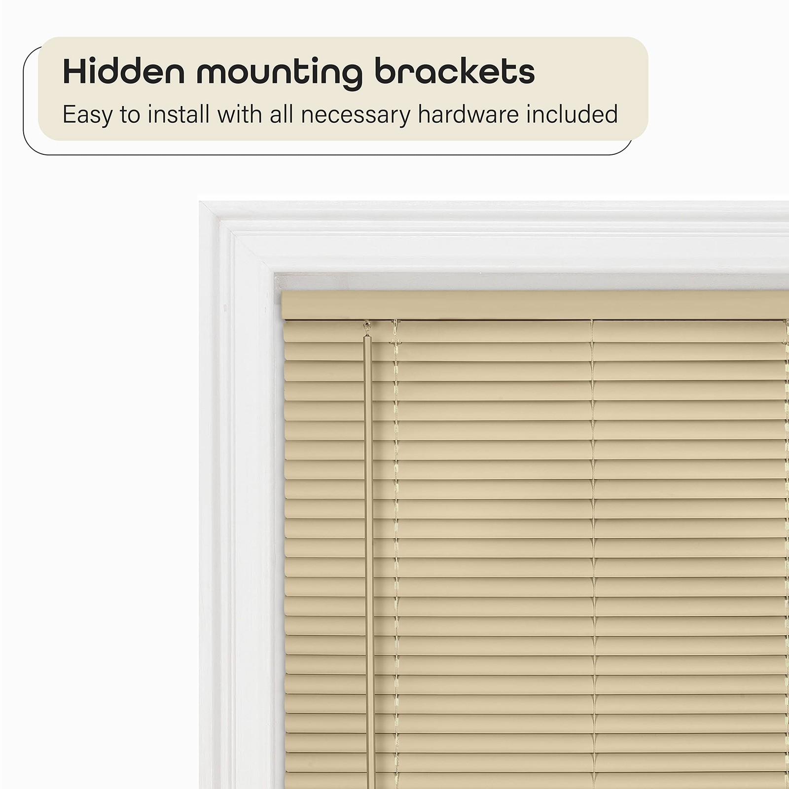 Cordless Room Darkening Mini Blind – 33 Inch Width, 64 Inch Length, 1″ Slat S…