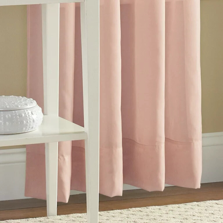 MAINSTAYS (2 PACK) MARJORIE SHEER VOILE ROD POCKET PANEL, BLUSH, VARIOUS SIZES
