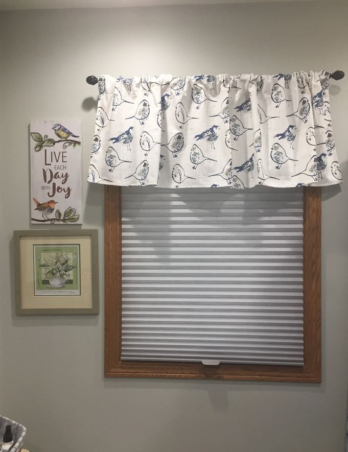 Blue Bird Curtains Window Treatments Custom Drapery Panels Vintage Home Decor