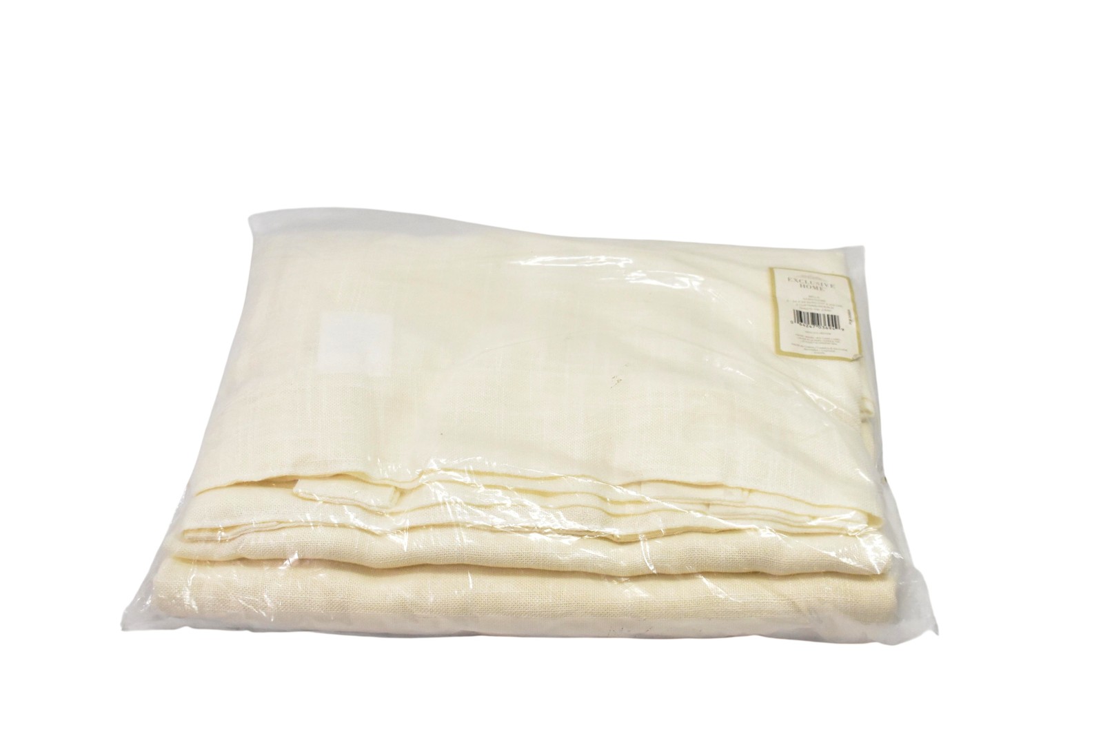Exclusive Home Bella Curtains 2 Panels 54×84 White Beige Polyester Drapes