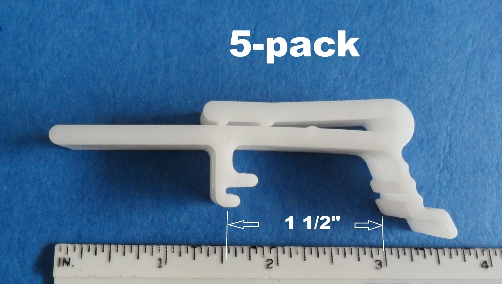 5 pcs Vertical Blind Dust Cover Valance Clip for 1 1/2 inch Holder Brackets