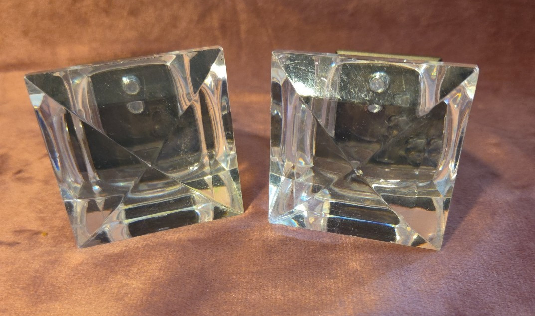 Acrylic Crystal Shaped Square Curtain Rod Cap Finial